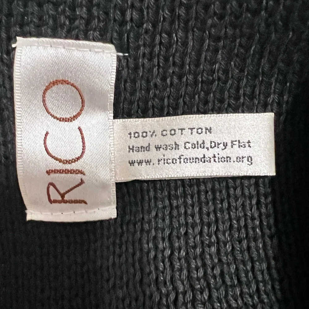 Rico Hand Knits Wrap/Scarf button details 100% cotton